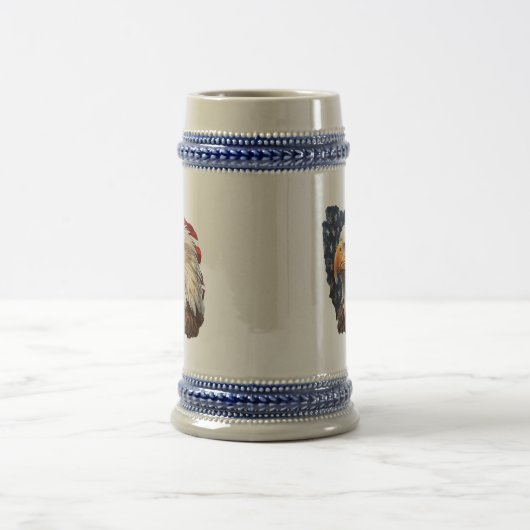 Chope À Bière Aigle à drapeau américain (Centre)