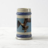 Chope À Bière Aigle Bald avec un poisson (Centre)
