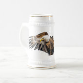 Chope À Bière Aigle de Bald sur l'aile (Devant gauche)