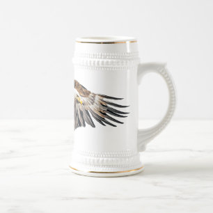 Chope À Bière Aigle de Bald sur l'aile