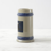 Chope À Bière Aigle Et Drapeau De L'Alaska (Centre)