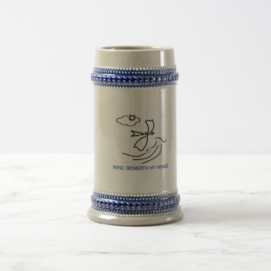 Chope À Bière Aigle par Elfabetz - Vent sous mes ailes (Centre)