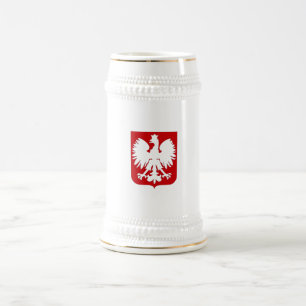 Chope À Bière Aigle polonais simple Stein