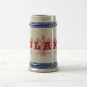 Chope À Bière Aigles rouges de Pologne (Centre)