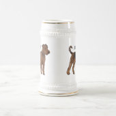 Chope À Bière Airedale terrier dog cartoon (Centre)
