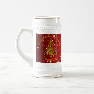 Chope À Bière Ajouter un nom Jeu de correspondances Noël Red Gol