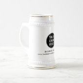 Chope À Bière Ajouter votre logo d'entreprise et site Web d'entr (Devant gauche)