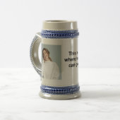 Chope À Bière Ajouter votre propre photo et/ou texte (Devant gauche)