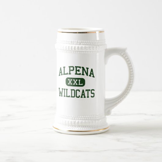 Chope À Bière Alpena - chats sauvages - lycée - Alpena Michigan (Droite)