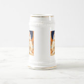 Chope À Bière Alphonse Mucha Art Nouveau Chat orange (Centre)