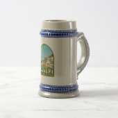 Chope À Bière Amalfi Italie Retro Voyage Art Vintage (Devant droit)