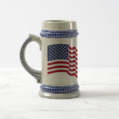 Chope À Bière American Flag - Fabriqué en Amérique! (Gauche)