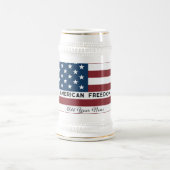 Chope À Bière American Freedom Personalized Name (Centre)