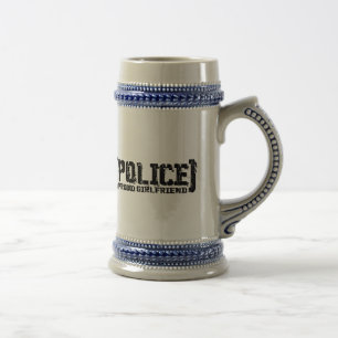 Chope À Bière Amie fière - POLICE déchirée en lambeaux