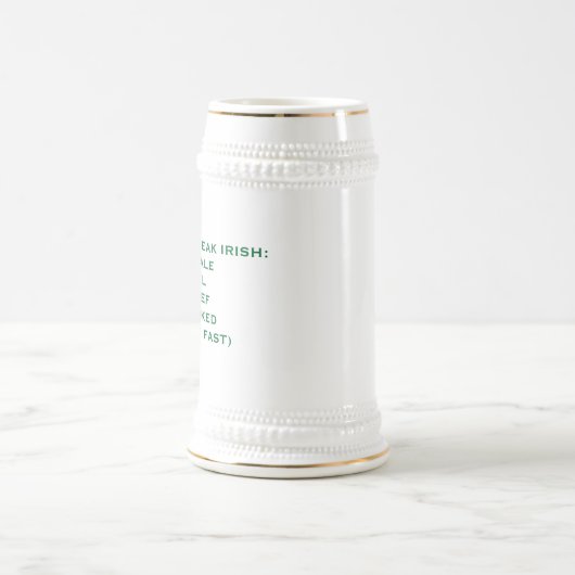 CHOPE À BIÈRE AMUSEMENT IRLANDAIS D'ACCENT (Centre)