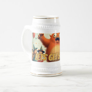 Chope À Bière Amusons-nous à faire peur – Une fête de monstres m