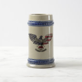 Chope À Bière Ancien Aigle Américain "Fier D'Avoir Servi" (Centre)