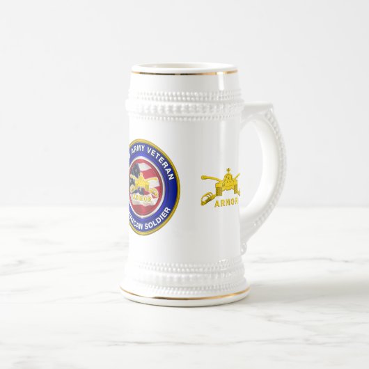 Chope À Bière Ancien combattant militaire (Devant droit)