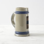 Chope À Bière Ancien drapeau finlandais en bois (Devant gauche)