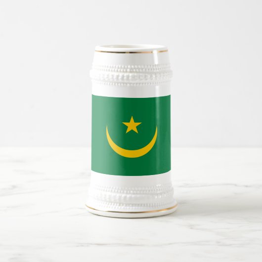 Chope À Bière Ancien drapeau mauritanien (Centre)