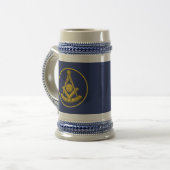 Chope À Bière Ancien Maître Freemason Carré et Compass Masonic (Devant gauche)