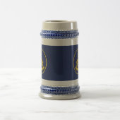 Chope À Bière Ancien Maître Freemason Carré et Compass Masonic (Centre)