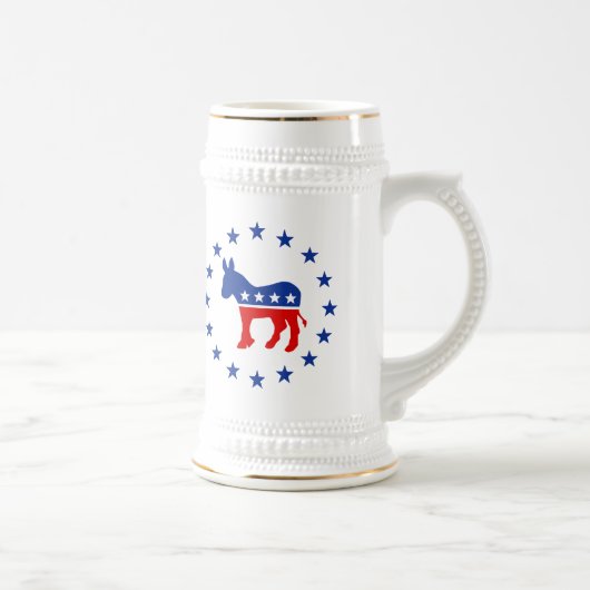 Chope À Bière Âne Stein de Démocrate (Droite)