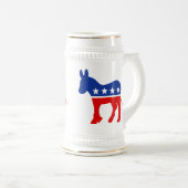 Chope À Bière Âne Stein de Démocrate (Devant droit)