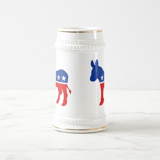 Chope À Bière Âne Stein de Démocrate (Centre)