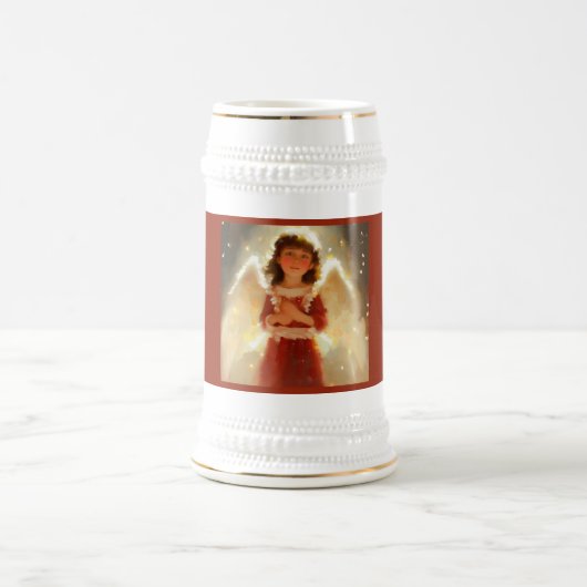 Chope À Bière Ange de Noël 4 (Centre)
