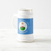 Chope À Bière Angel du drapeau gallois Hanoukka (Devant gauche)