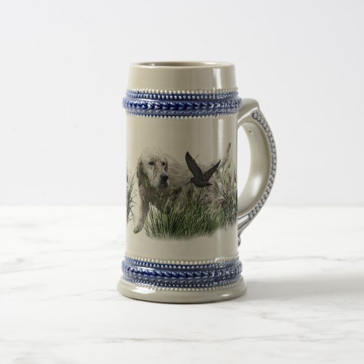 Chope À Bière Anglais Setter, saison de chasse (Devant droit)