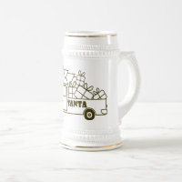 Aperçu camion de Noël Père Noël vue côté voiture
