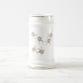 Chope À Bière Araignée Araignée Spiderman Golden and White Stein (Centre)