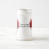 Chope À Bière Arbre à feuilles de coeur rouge (Centre)