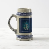Chope À Bière Arbre de Noël bleu (Gauche)