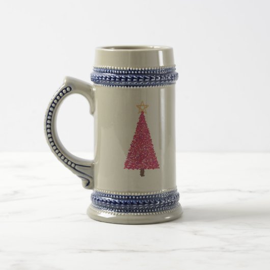 Chope À Bière Arbre de Noël rose (Gauche)