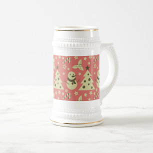 Chope À Bière Arbres de Noël rétro sucre de canne étoile aux bai