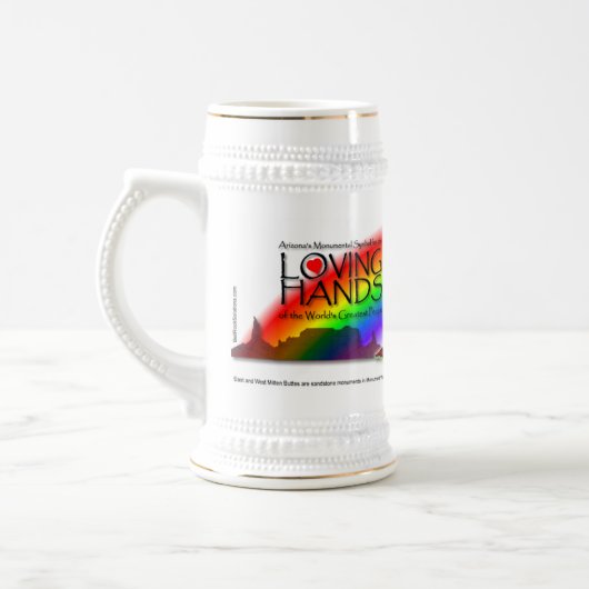 Chope À Bière Arc-en-ciel affectueux Stein des mains de la (Gauche)