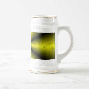 Chope À Bière Arc-en-ciel jaune or noir en Leatheroptik