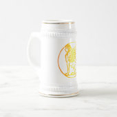 Chope À Bière Argent Or (Devant gauche)