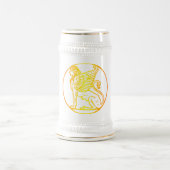 Chope À Bière Argent Or (Centre)