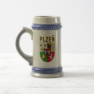 Chope À Bière Armoiries de Plzeň, République tchèque
