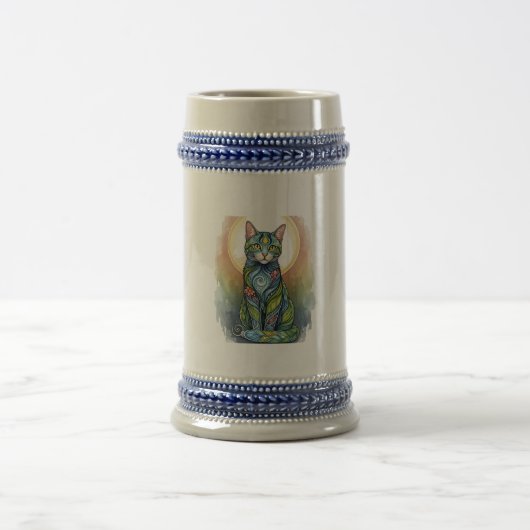 Chope À Bière art chat (Centre)