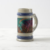 Chope À Bière Art fractal moderne (Devant droit)