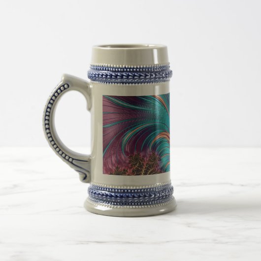 Chope À Bière Art fractal moderne (Gauche)