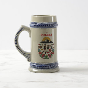 Chope À Bière Art populaire montagnard de la Pologne Tatra