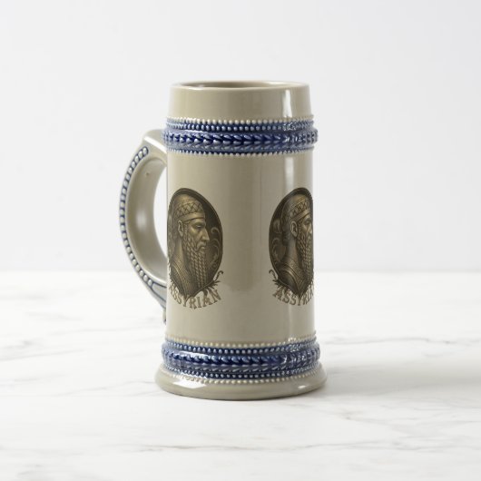 Chope À Bière Assyrian ( SARGON )Mug (Devant gauche)