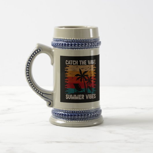Chope À Bière Attraper Les Vibes D'Été De La Vague (Gauche)