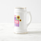 Chope À Bière Autisme - Musique Cadeau (Devant droit)